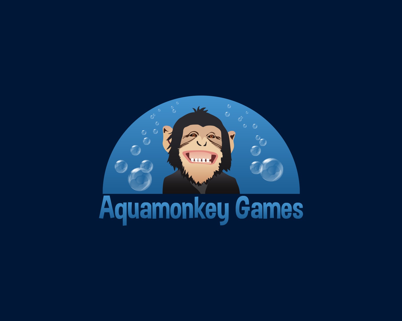 Aquamonkey Games Logo Design